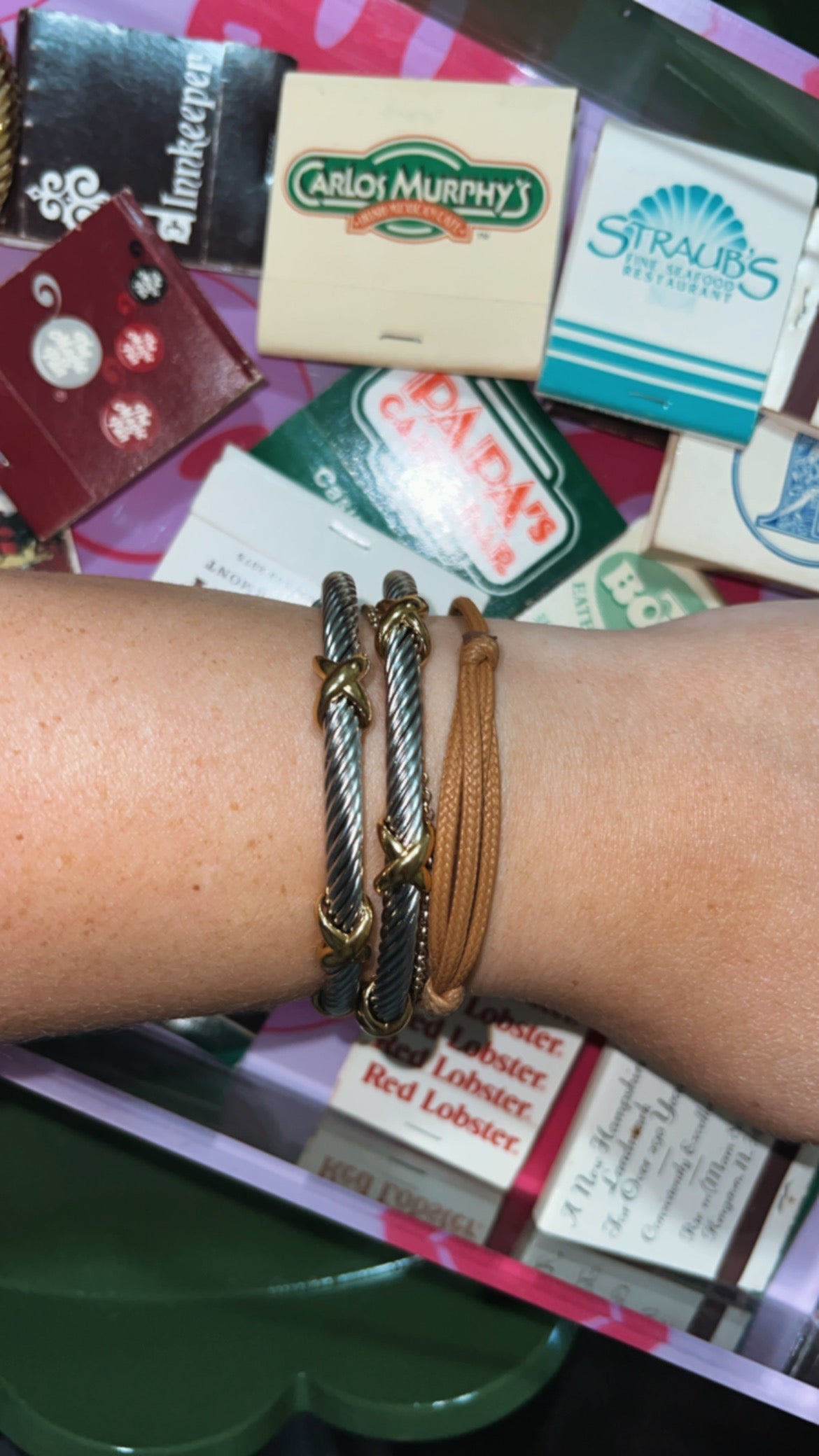 Dolly Two-Toned Knotted Bangle