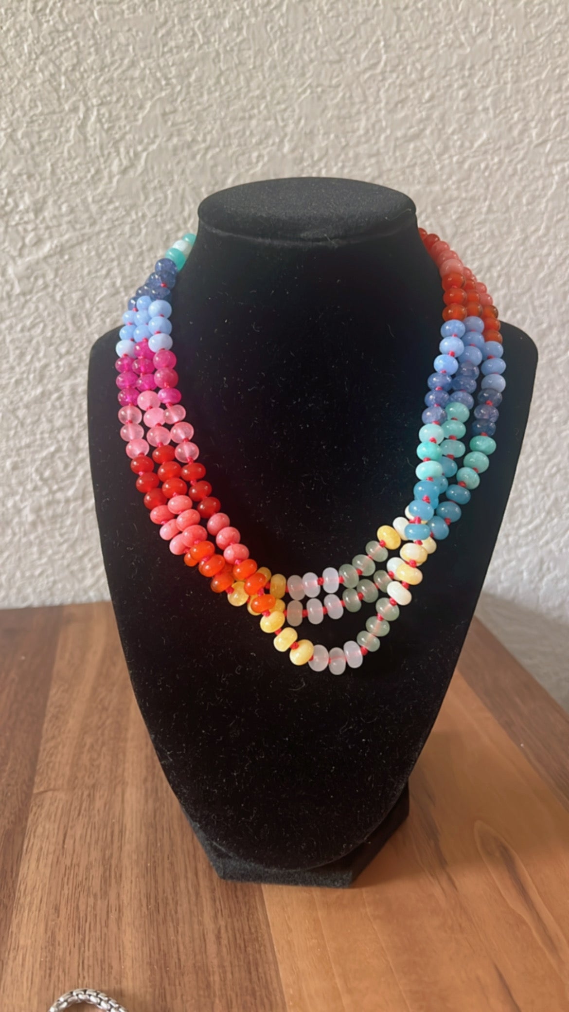 Baylor Beaded Stone Necklace