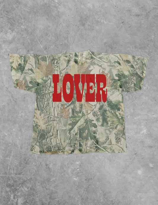 LOVER, PUFF Camo Western Boxy Cotton TShirt