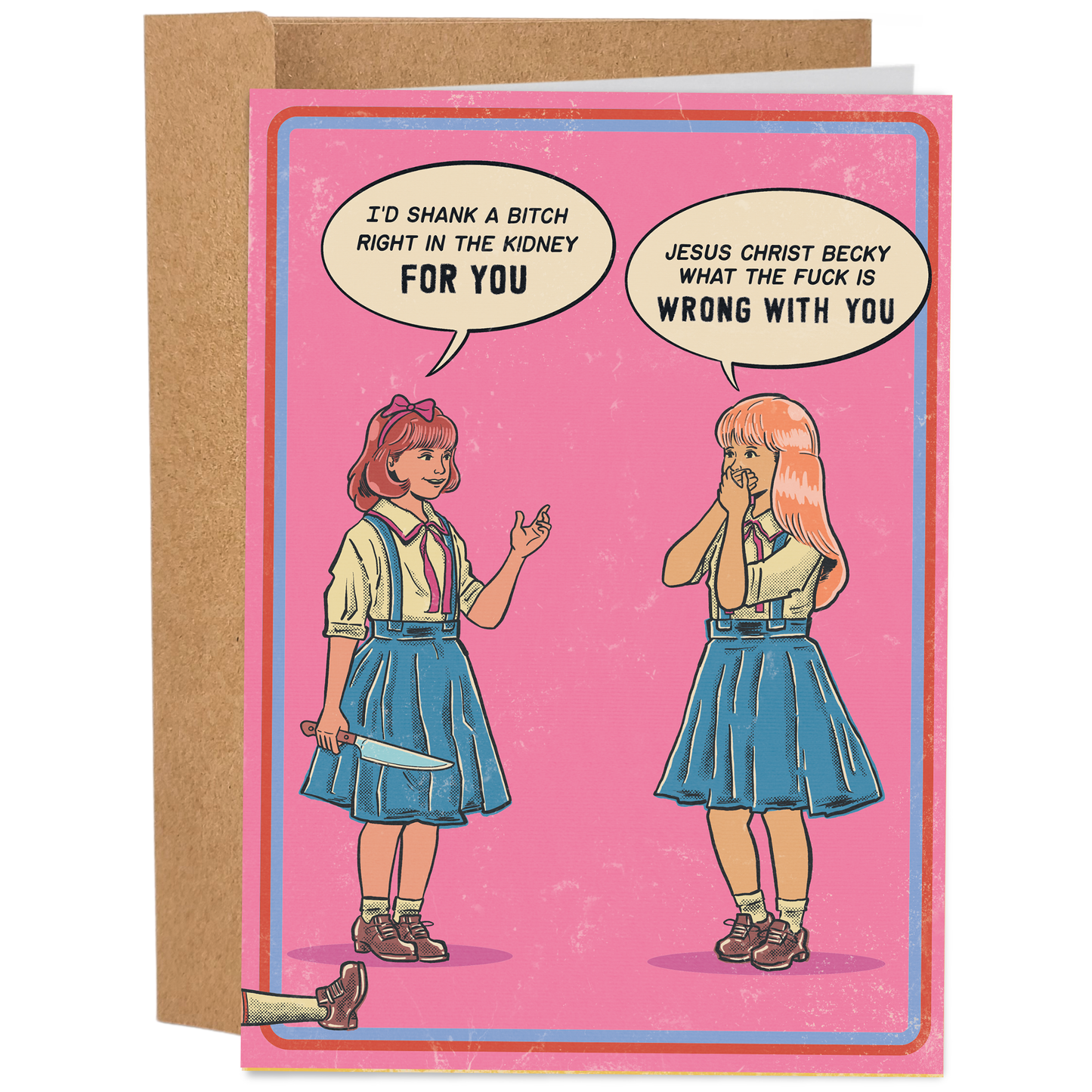 Shank A Bitch - 70's Vintage - Funny Card
