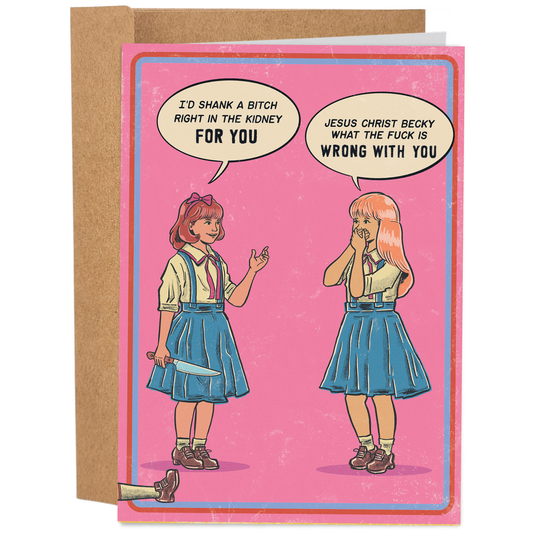 Shank A Bitch - 70's Vintage - Funny Card