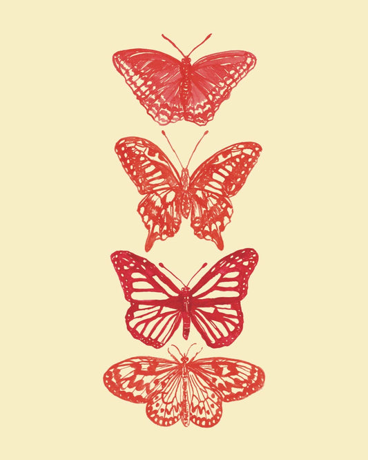 Red Butterfly Fine Art Print