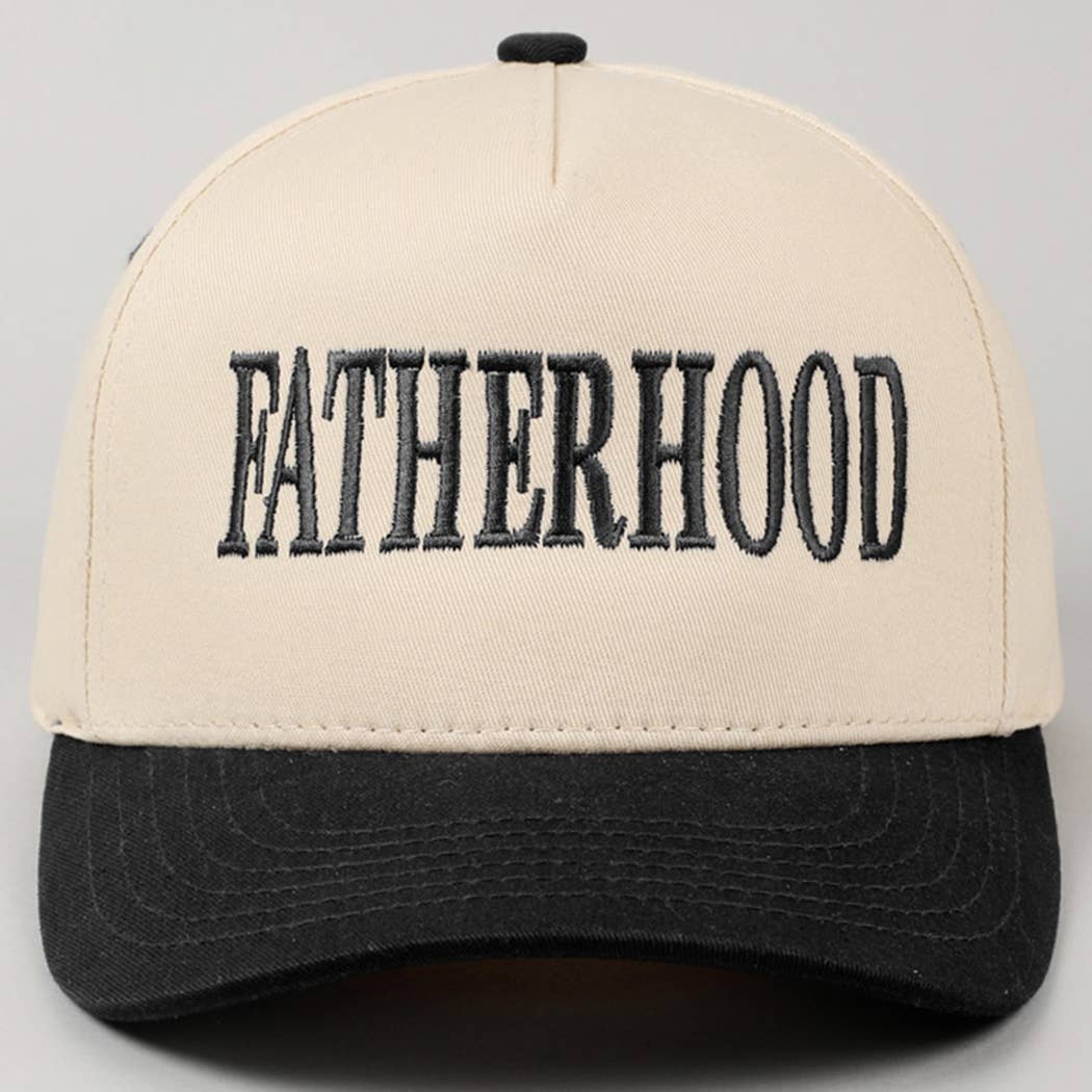FATHERHOOD Embroidered Two-Tone Trucker Hat